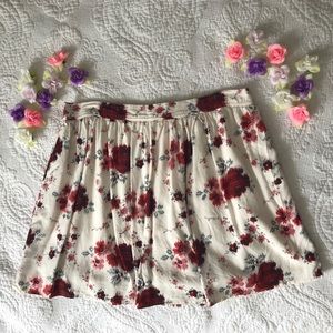 Floral High-Waisted Skirt 🌺